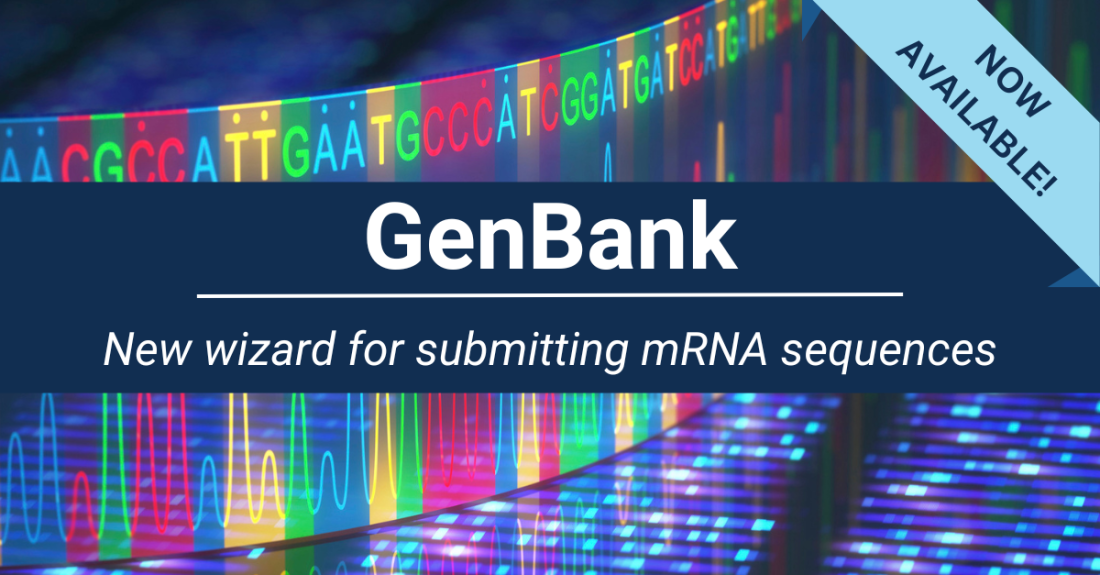 New wizard for submitting mRNA sequences